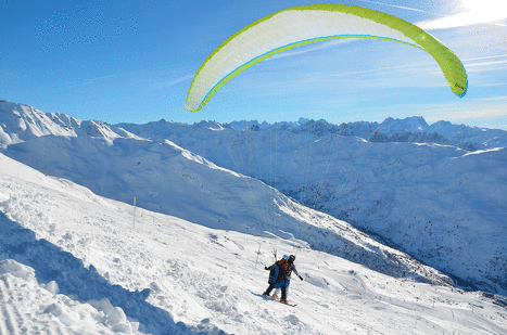 Paragliding & Speed riding first flights - Envergure parapente