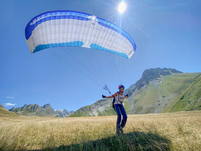 Paragliding & Speed riding first flights - Envergure parapente