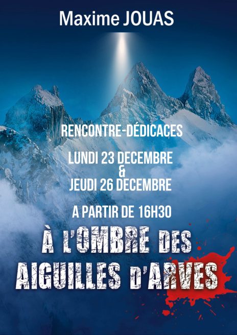 Book signing with Maxime Jouas, author of crime novels set in Valloire