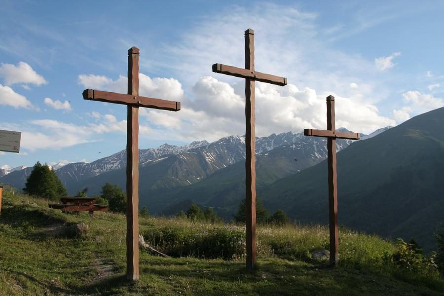Les Trois Croix par le chemin du facteur - Trail itinerary_Valloire