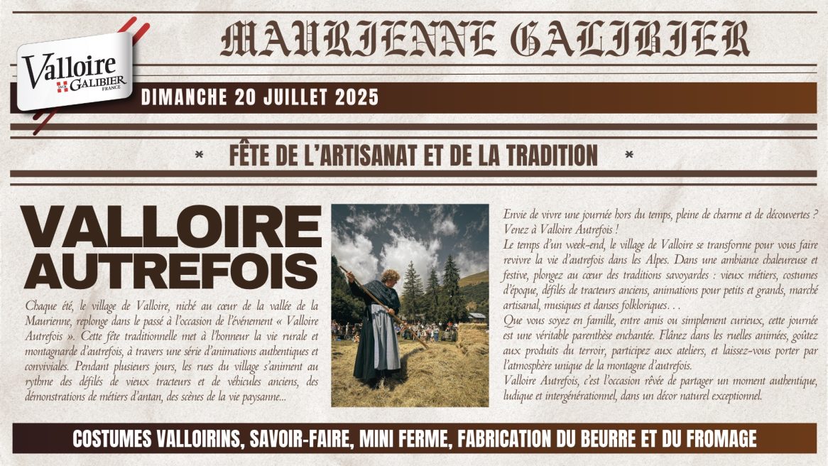 'Valloire Autrefois' - Traditional event_Valloire