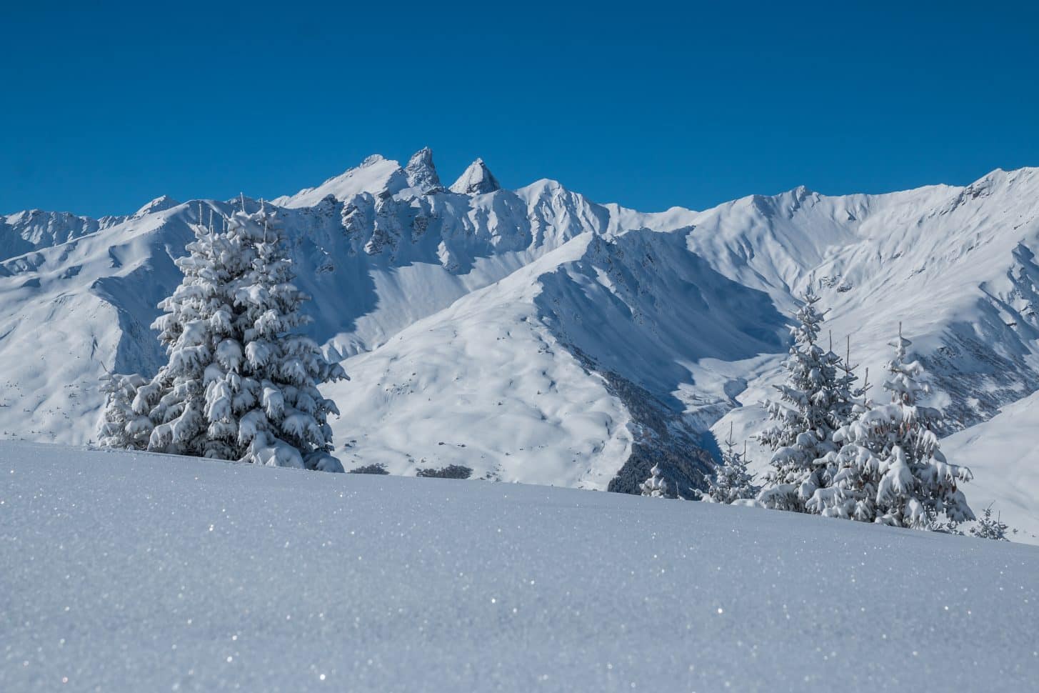 Paysage hivernal à Valloire Galibier